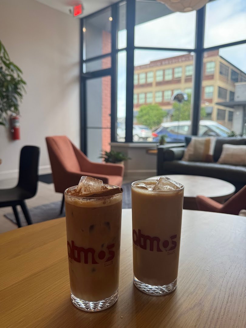 Coffee at Atmos Coffee, specialty coffee shop in Cleveland