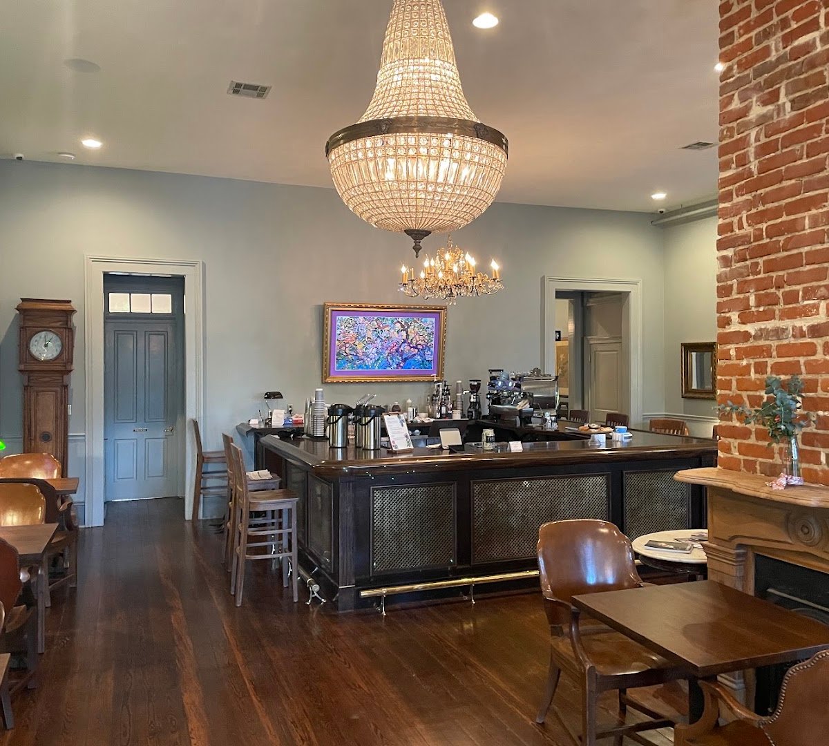 Interior of Trumpet and Drum Coffee House, specialty coffee shop in New Orleans