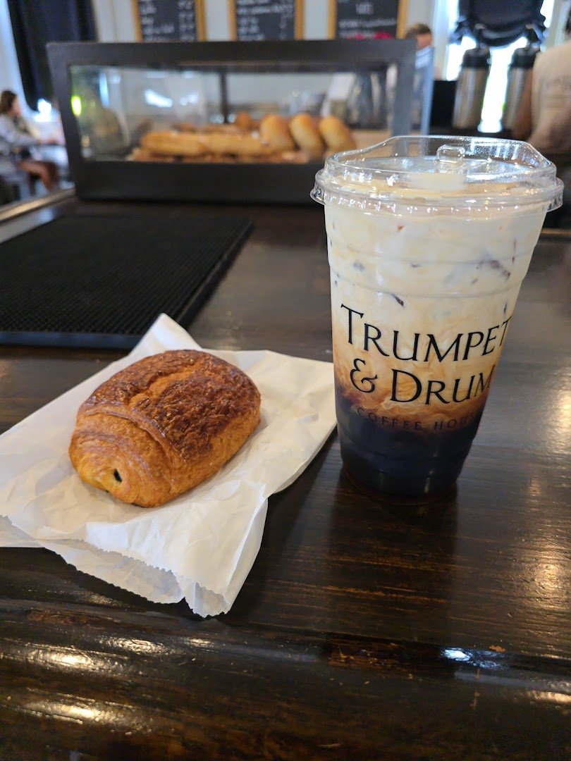 Coffee at Trumpet and Drum Coffee House, specialty coffee shop in New Orleans