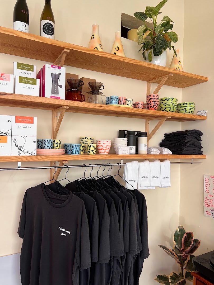 Interior of Anemia Specialty Coffee & Retail, specialty coffee shop in Lisbon