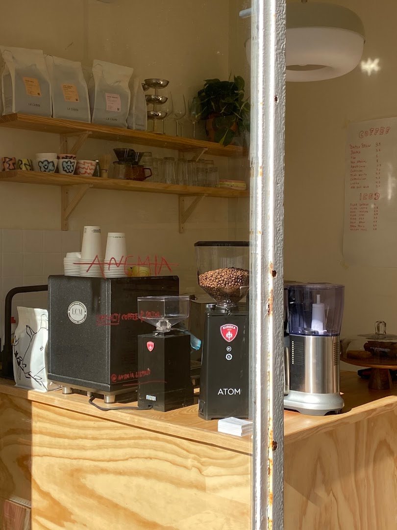 Interior of Anemia Specialty Coffee & Retail, specialty coffee shop in Lisbon