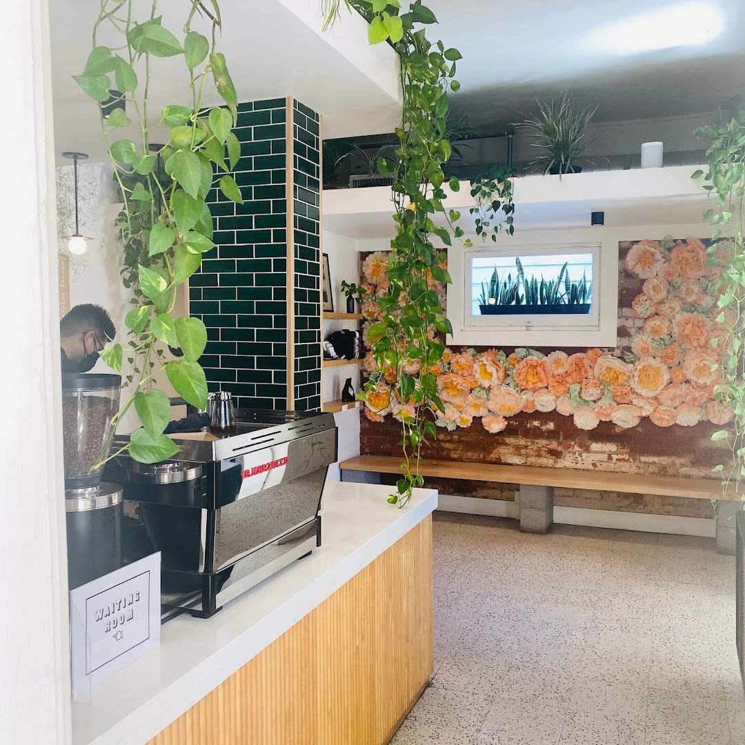 Interior of Milka Coffee Roasters, specialty coffee shop in Sacramento