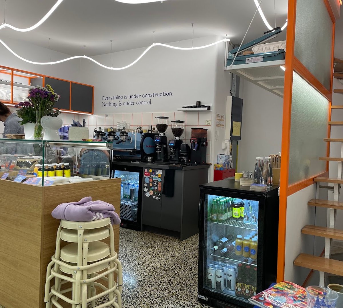 Interior of Williwaw Café & Canteen, specialty coffee shop in Athens