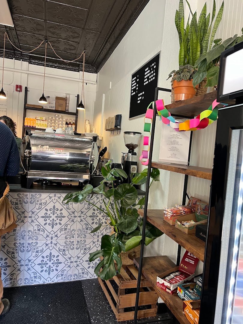 Interior of Espresso a mano, specialty coffee shop in Pittsburgh