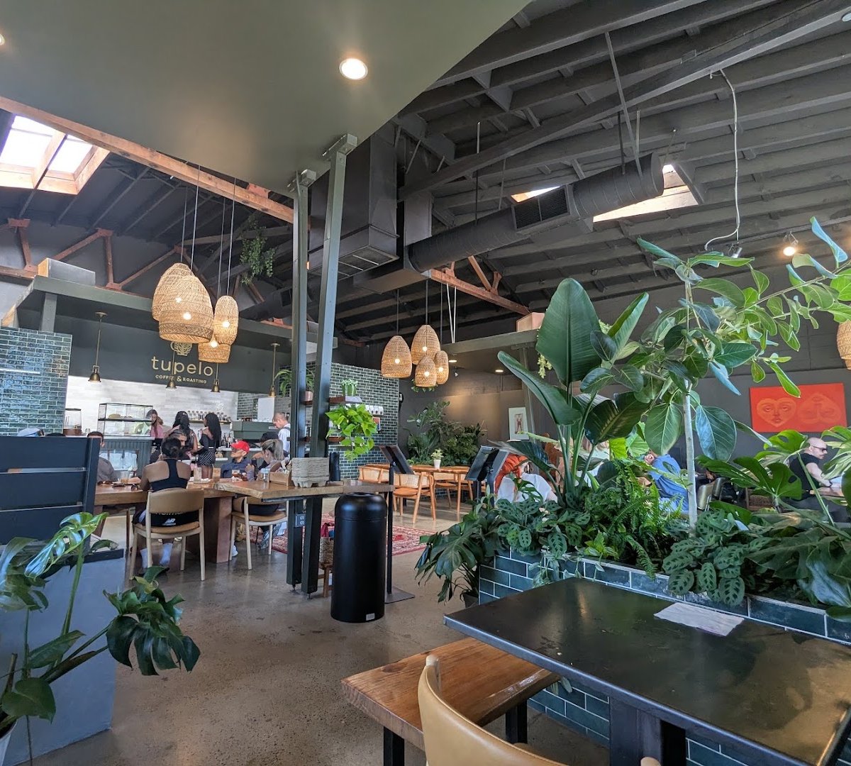 Interior of Tupelo Coffee & Roasting, specialty coffee shop in Sacramento