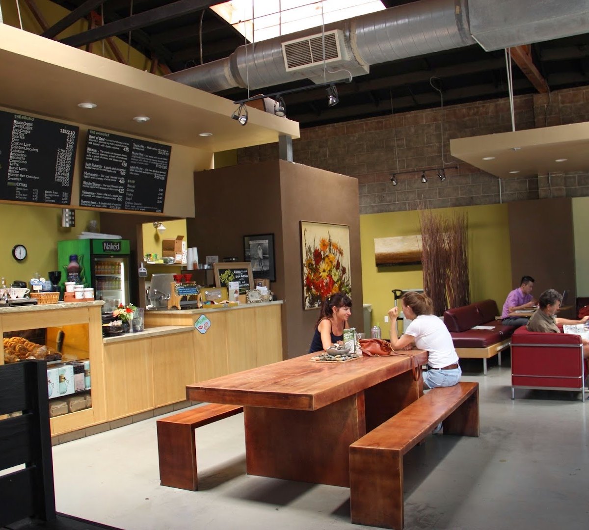 Interior of Tupelo Coffee & Roasting, specialty coffee shop in Sacramento