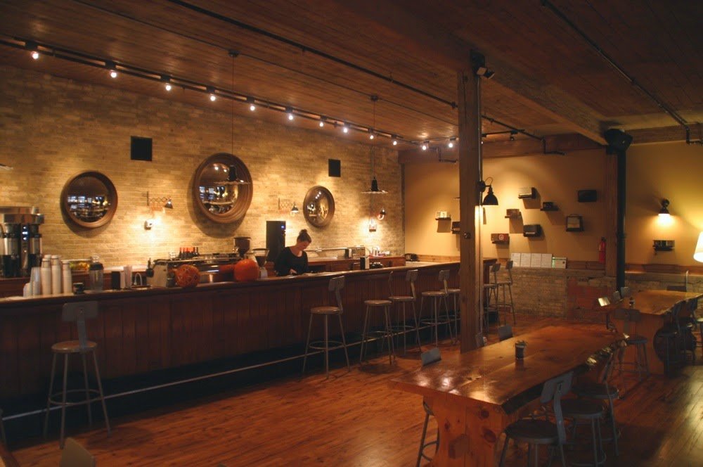Interior of Anodyne Coffee Roasting Co. | Walker’s Point, specialty coffee shop in Milwaukee