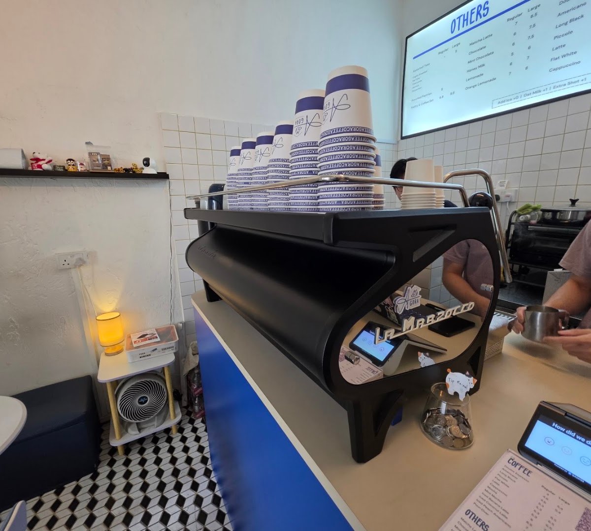 Interior of Agora Coffee, specialty coffee shop in Singapore