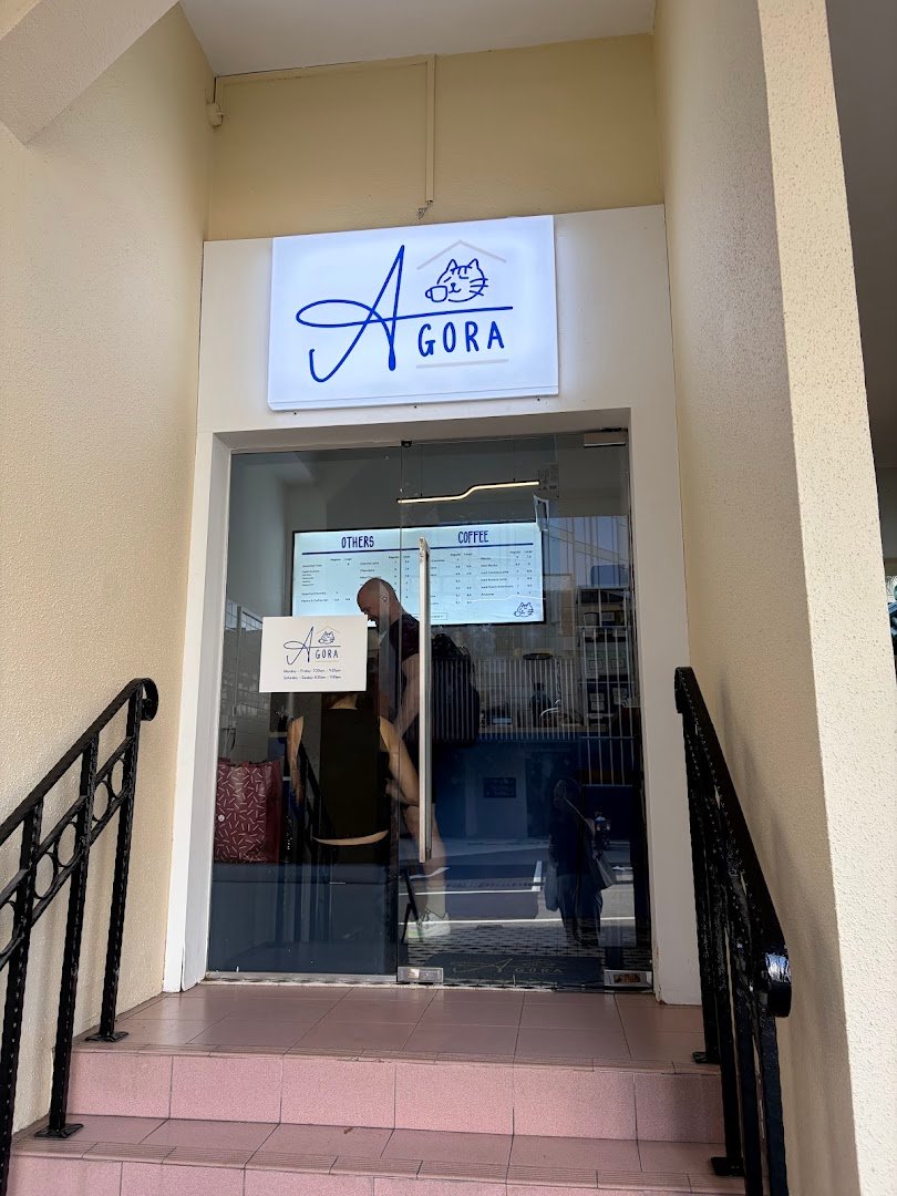 Storefront of Agora Coffee, specialty coffee shop in Singapore