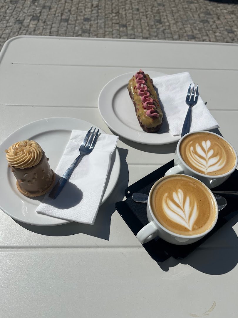 Coffee at Periferie Cafe, specialty coffee shop in Prague