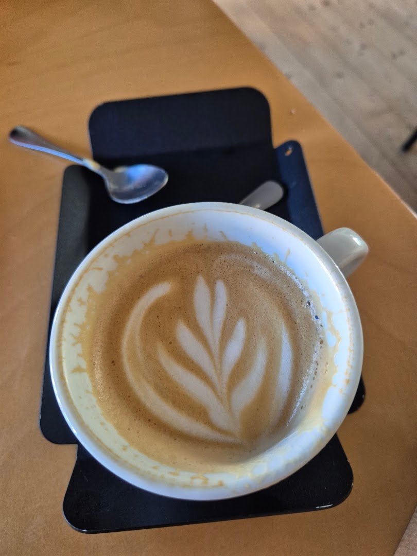 Coffee at Periferie Cafe, specialty coffee shop in Prague