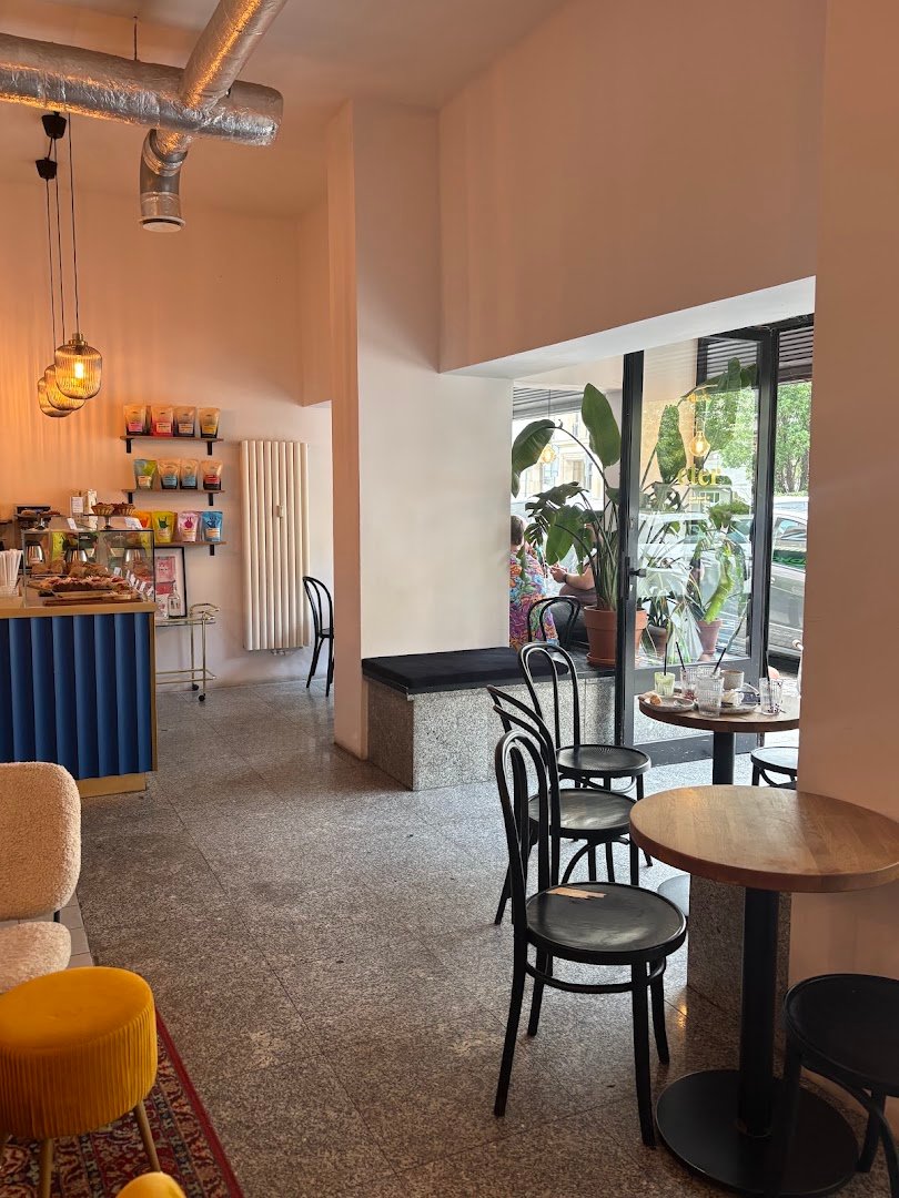 Interior of eter, specialty coffee shop in Warsaw