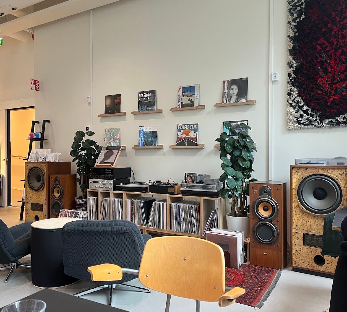 Interior of 18grams, specialty coffee shop in Helsinki