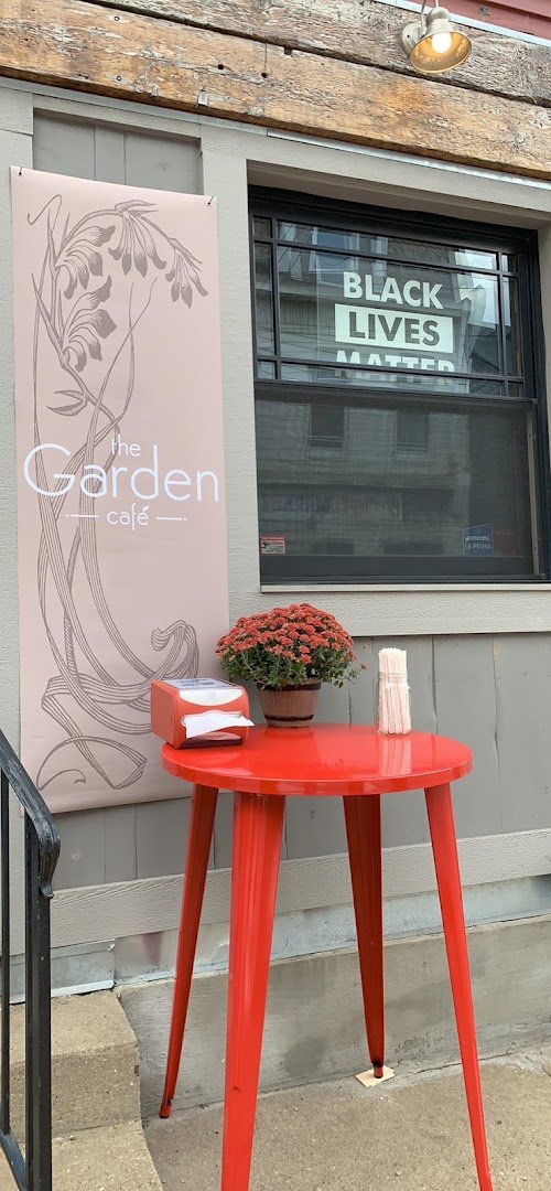 Storefront of The Garden Cafe, specialty coffee shop in Pittsburgh