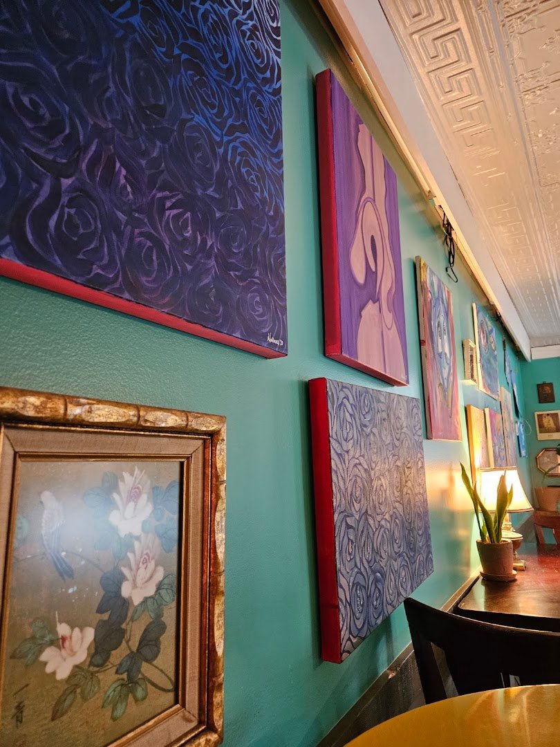Interior of The Garden Cafe, specialty coffee shop in Pittsburgh