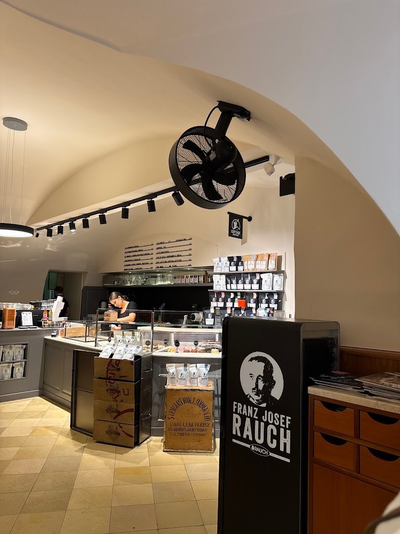 Interior of Cottage Roasters 1010, specialty coffee shop in Vienna