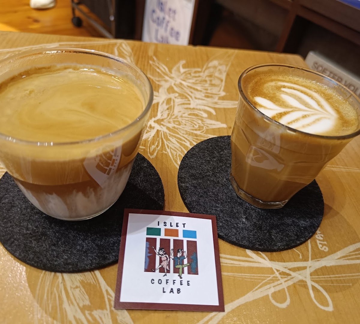 Coffee at Islet Coffee Lab, specialty coffee shop in Hong Kong