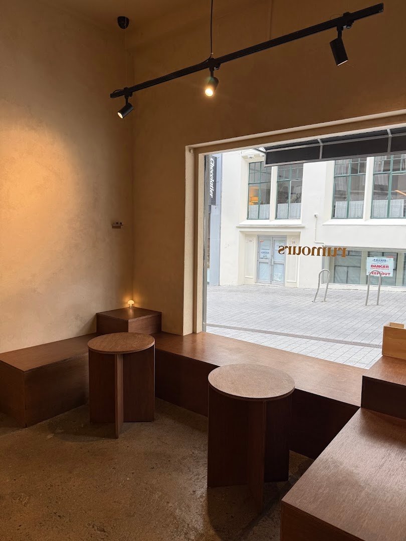 Interior of Rumours Coffee, specialty coffee shop in Auckland