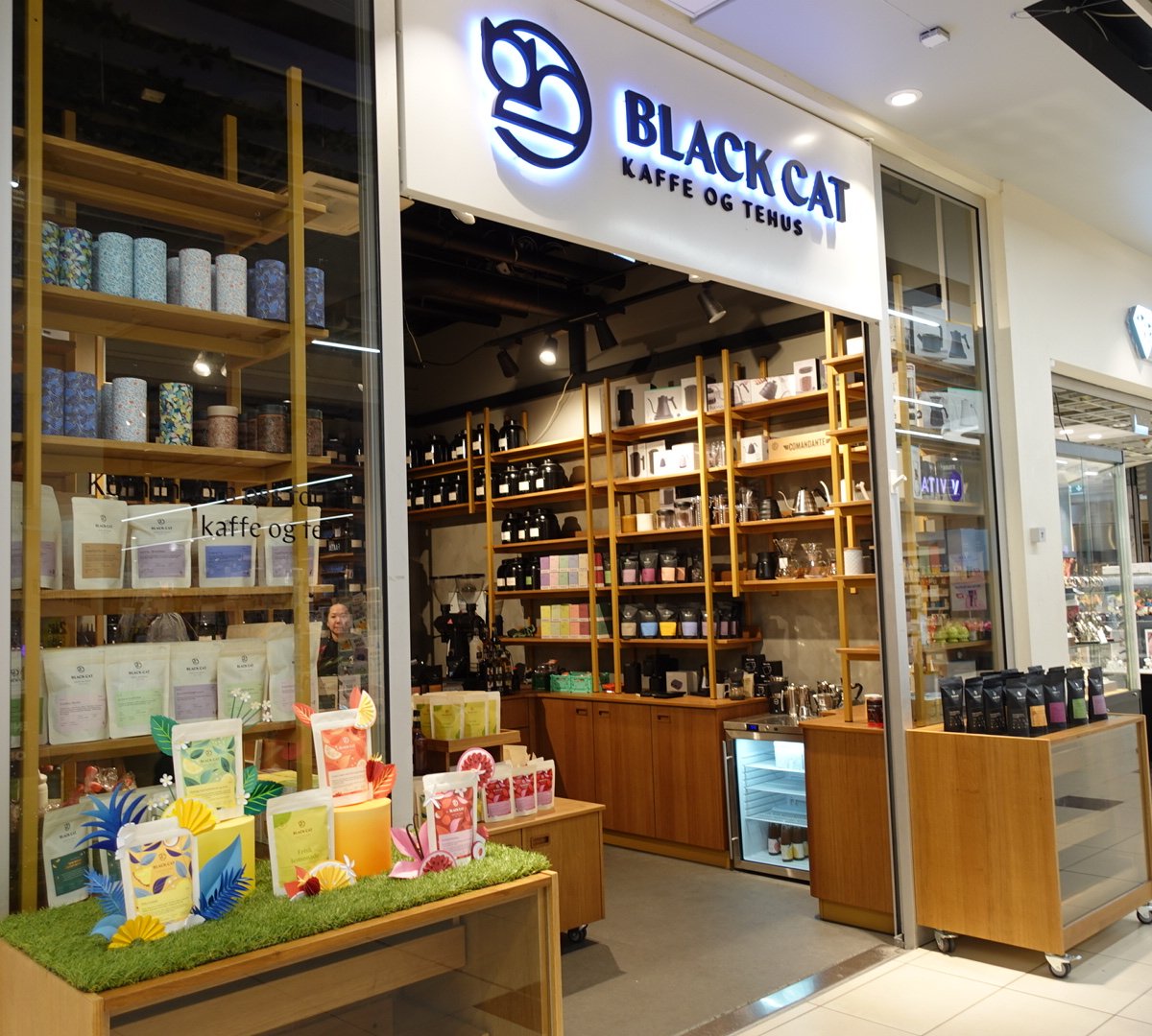 Storefront of Black Cat Kaffe og Tehus - Byporten, specialty coffee shop in Oslo