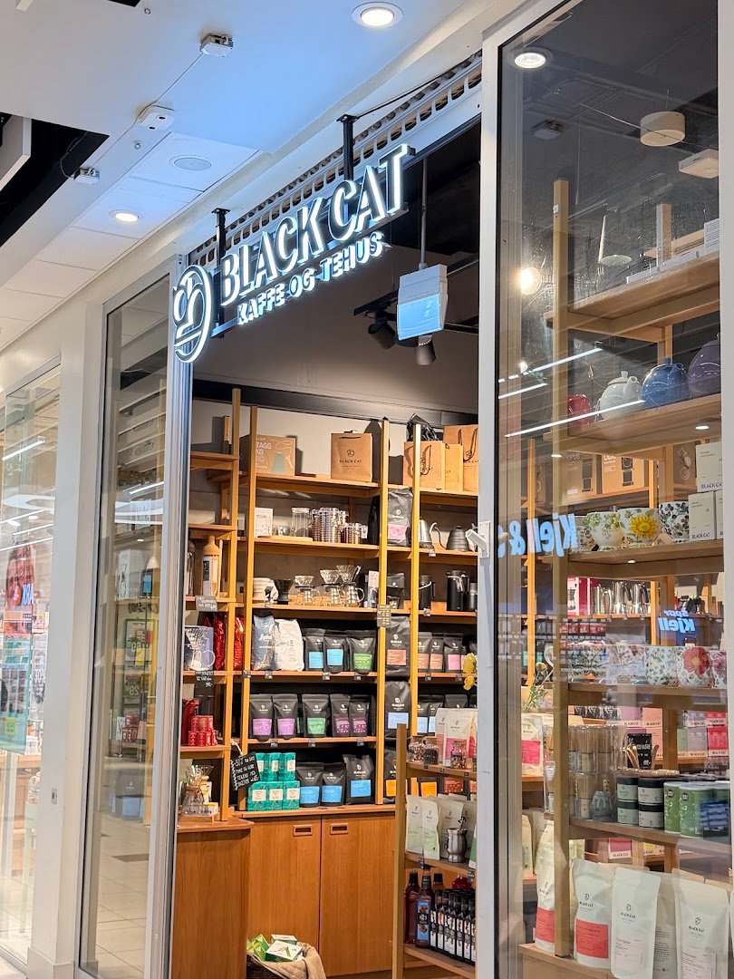 Storefront of Black Cat Kaffe og Tehus - Byporten, specialty coffee shop in Oslo