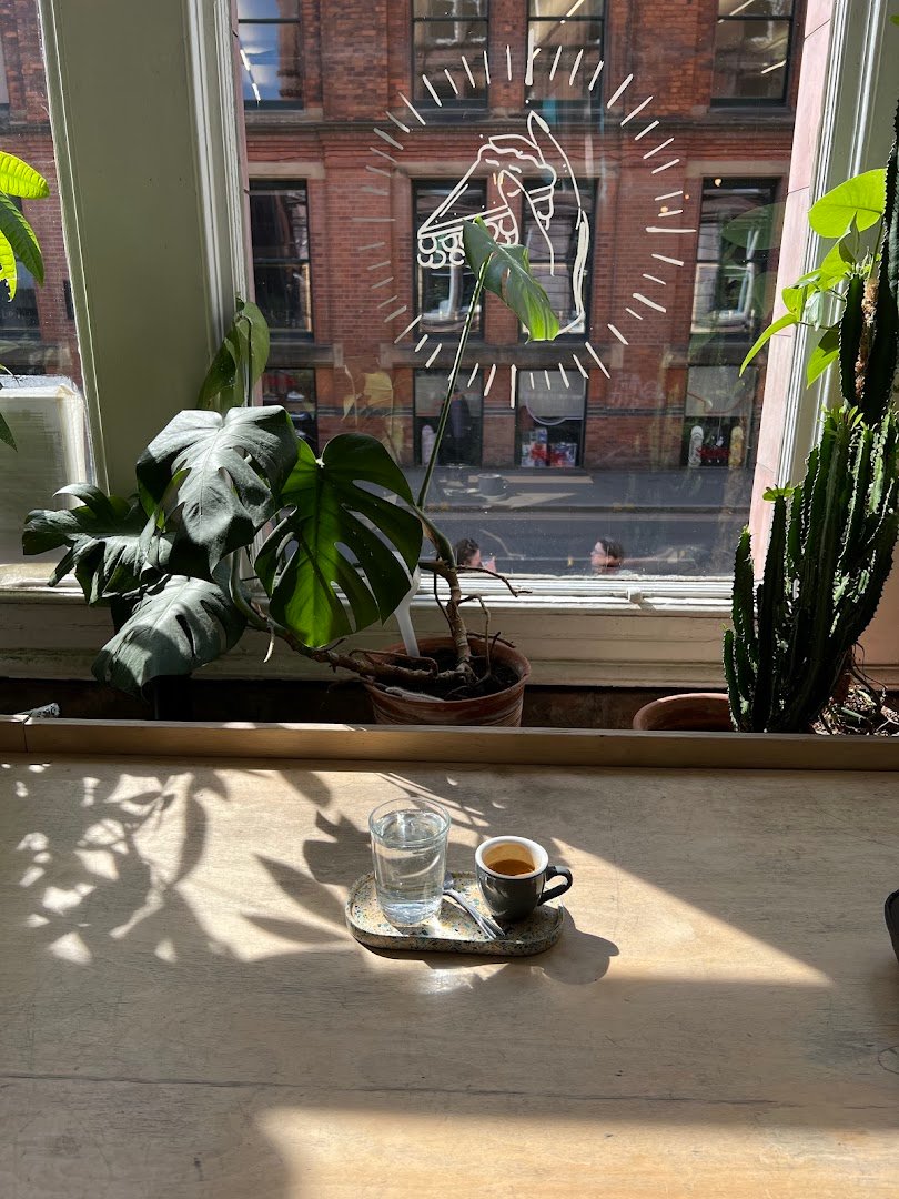 Interior of Idle Hands Coffee, specialty coffee shop in Manchester