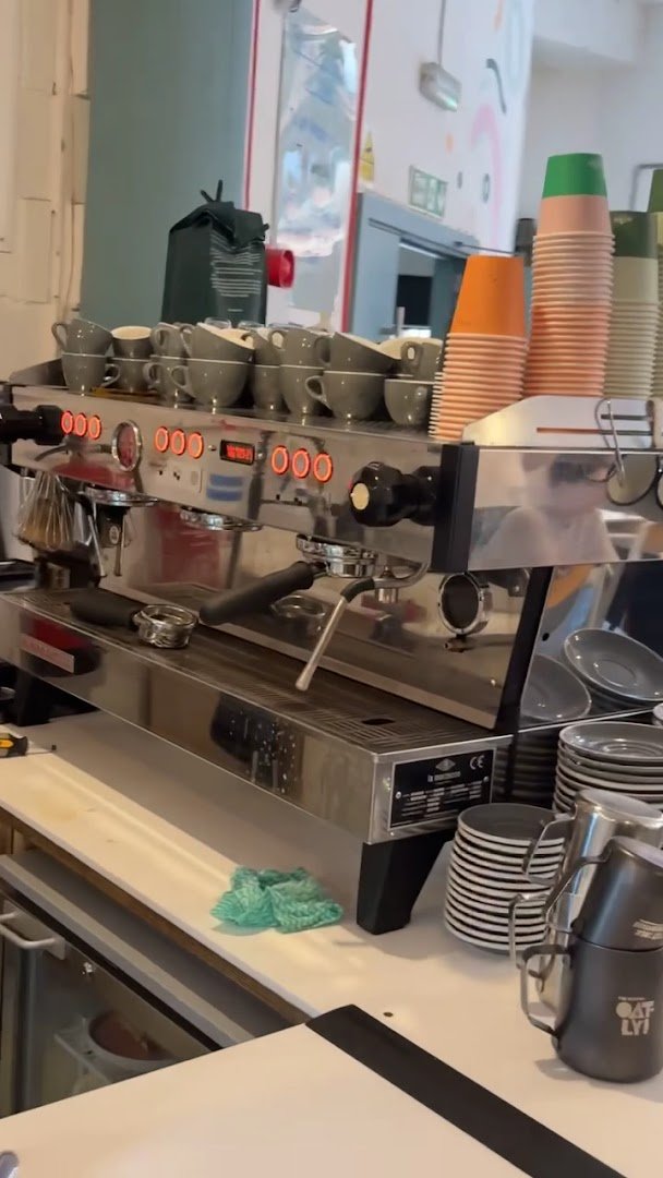 Interior of Idle Hands Coffee, specialty coffee shop in Manchester