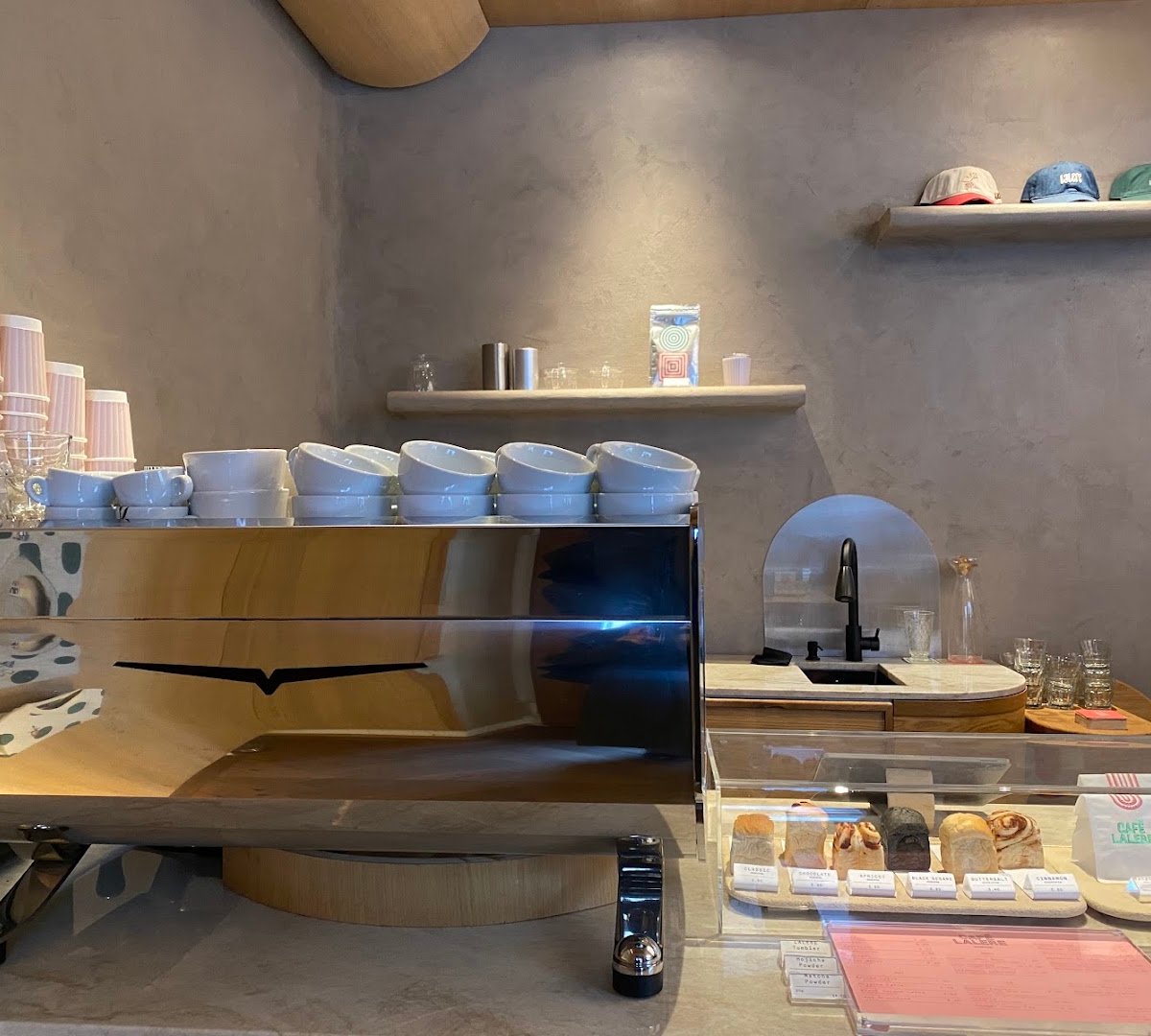 Interior of Lalere Café & Bar, specialty coffee shop in Zurich