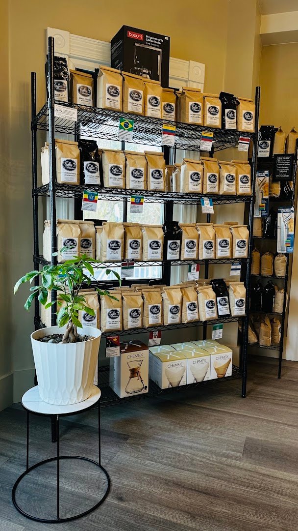 Interior of Sturbridge Coffee Roasters, specialty coffee shop in Worcester