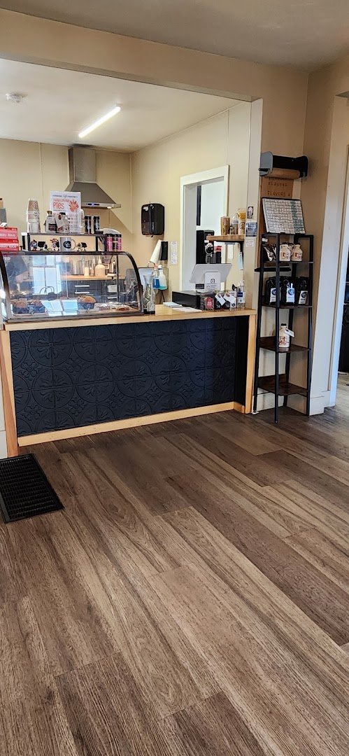 Interior of Sturbridge Coffee Roasters, specialty coffee shop in Worcester