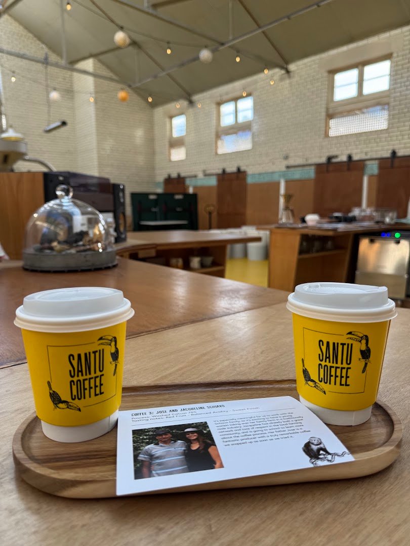 Coffee at Santu Coffee Roastery, specialty coffee shop in Edinburgh