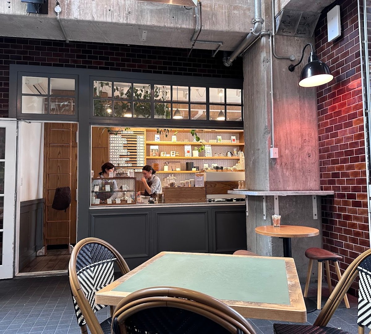 Interior of Altezano Brothers, specialty coffee shop in Auckland