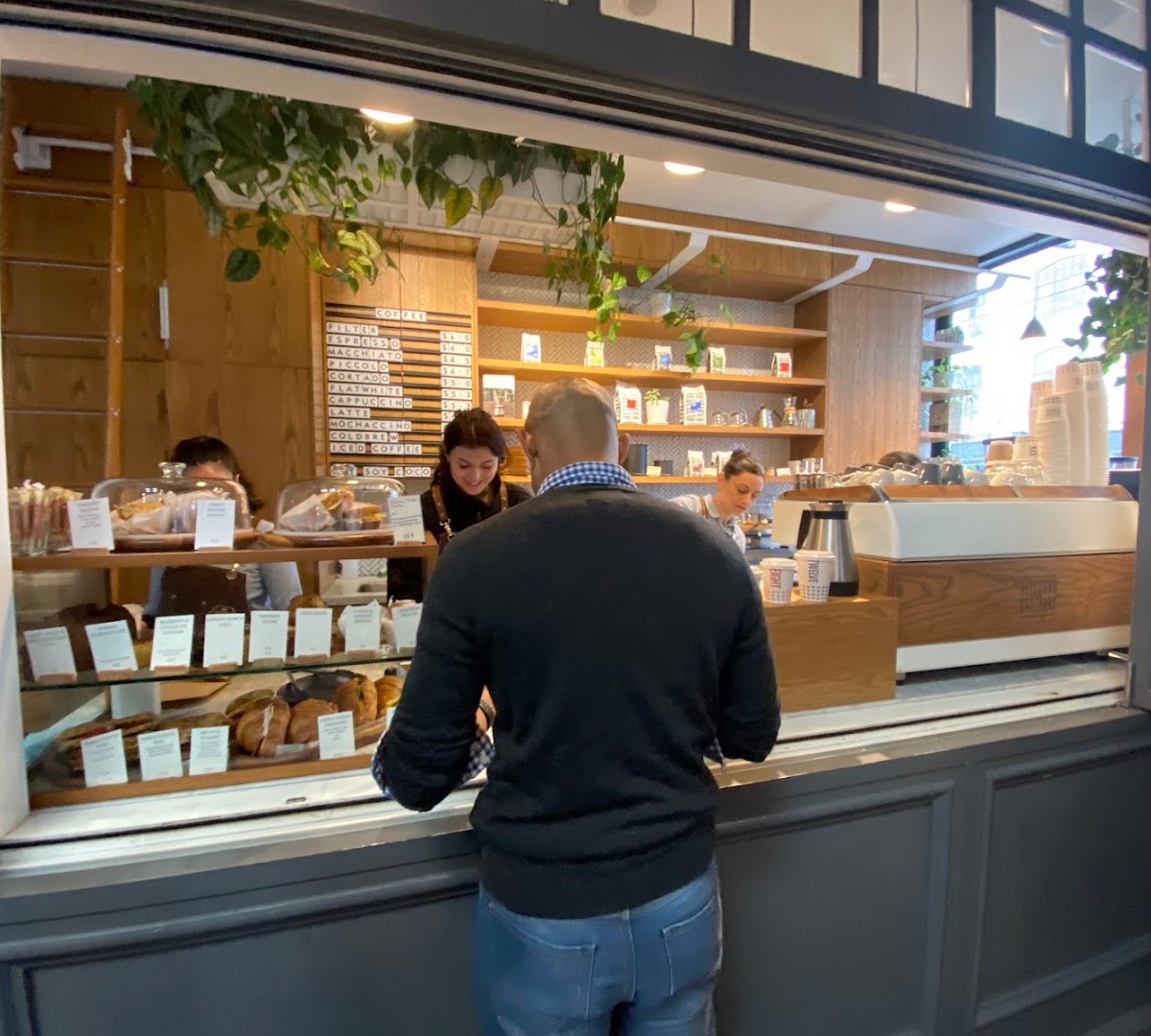 Interior of Altezano Brothers, specialty coffee shop in Auckland