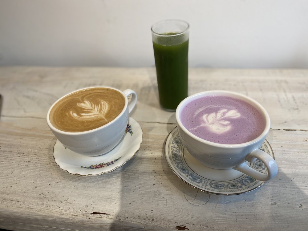 Coffee at Fiddlehead Fern Cafe, specialty coffee shop in St. Louis