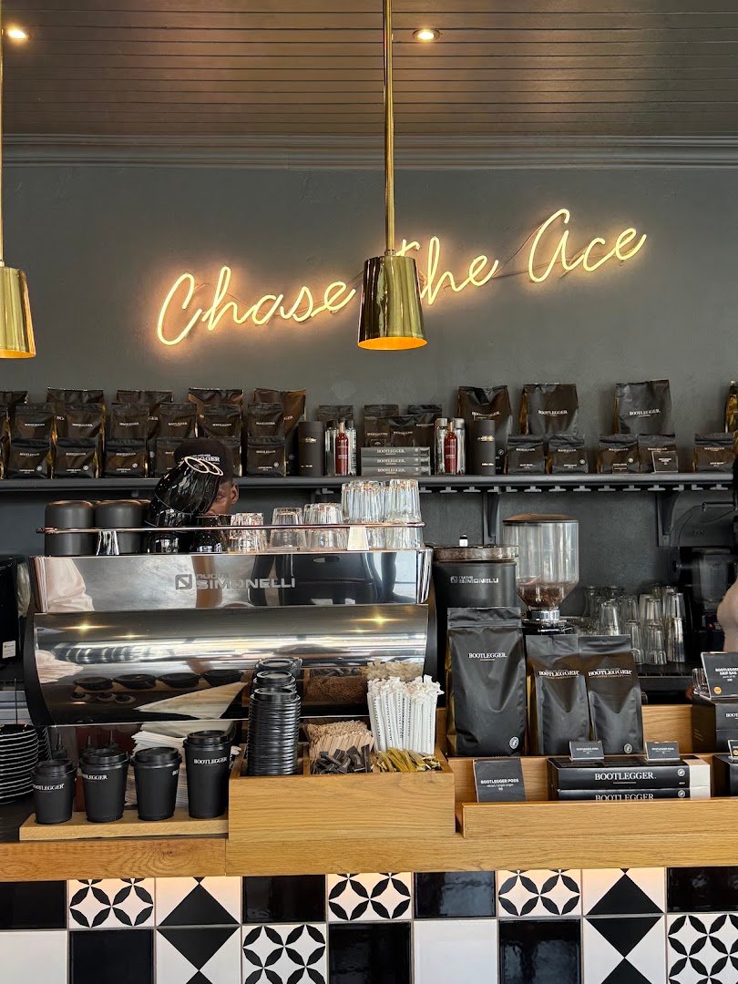 Interior of Bootlegger Norwood Halaal, specialty coffee shop in Johannesburg