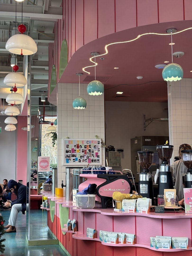Interior of Voyager Craft Coffee, specialty coffee shop in San Jose