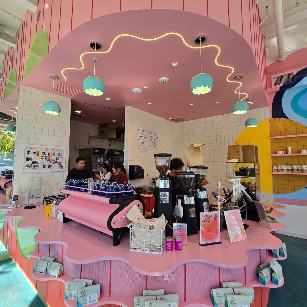 Interior of Voyager Craft Coffee, specialty coffee shop in San Jose