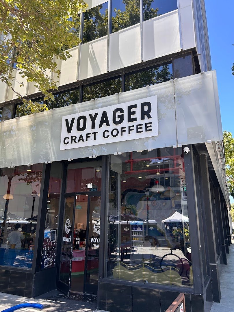 Storefront of Voyager Craft Coffee, specialty coffee shop in San Jose