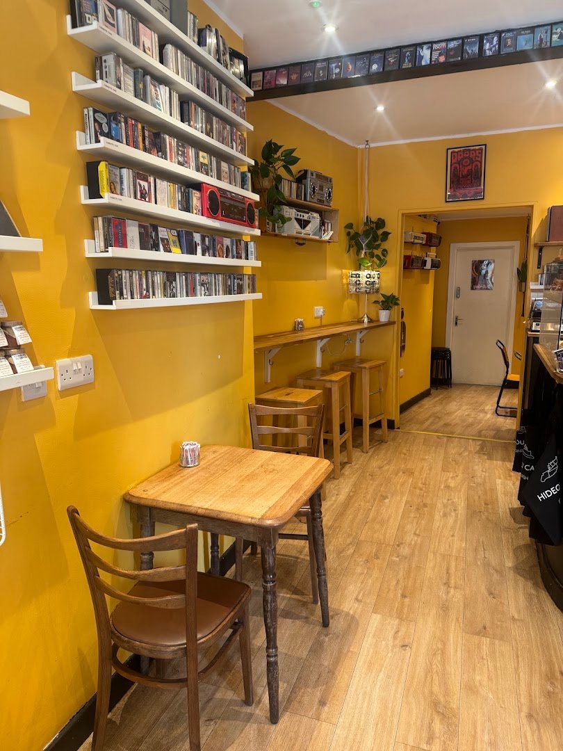 Interior of Hideout Cafe, specialty coffee shop in Edinburgh