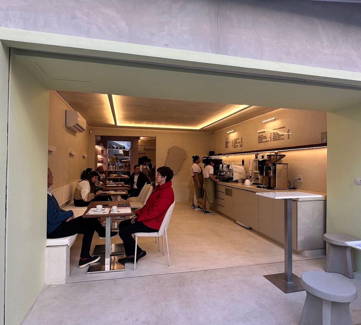 Interior of Sensory Coffee, specialty coffee shop in São Paulo