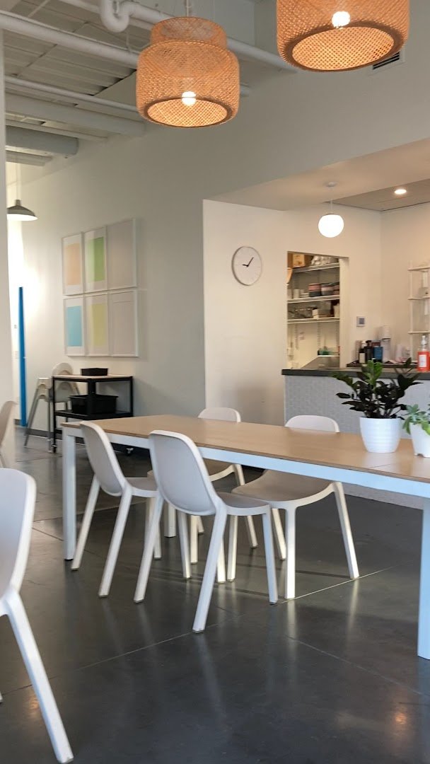 Interior of Rally Coffee Co., specialty coffee shop in Omaha