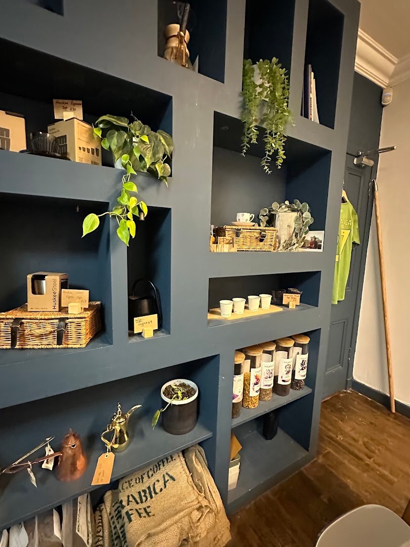 Interior of The Cobbled Roastery, specialty coffee shop in Edinburgh