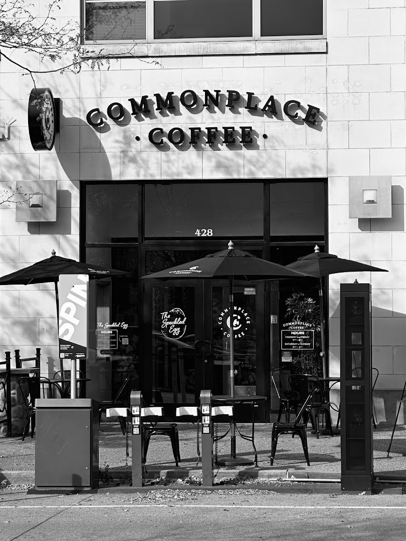 Storefront of Commonplace Coffee, specialty coffee shop in Pittsburgh