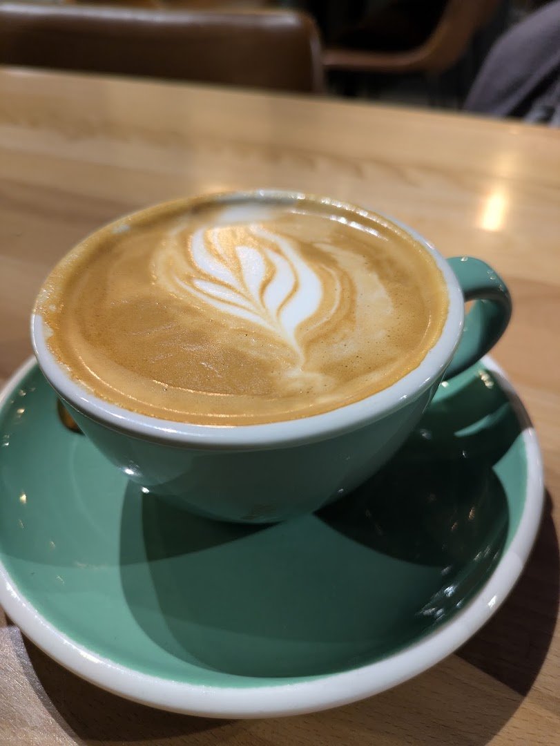 Coffee at Summit Coffee On the Plaza, specialty coffee shop in Charlotte