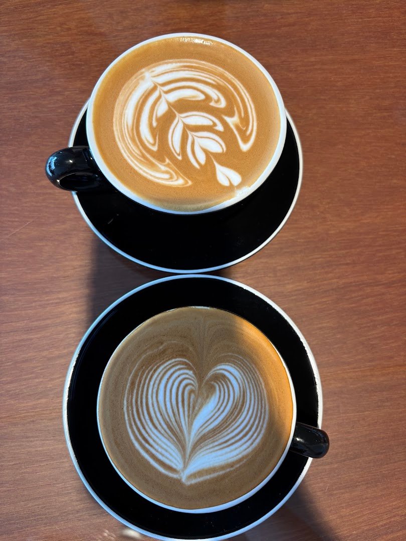 Coffee at &black, specialty coffee shop in Auckland