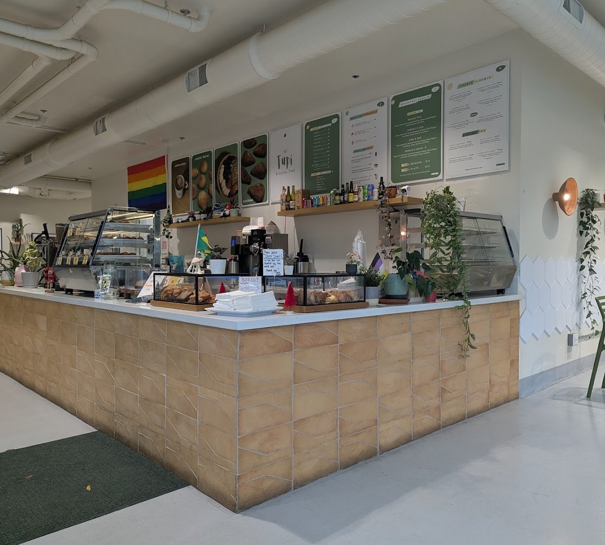 Interior of Tupi Coffee, specialty coffee shop in Sacramento