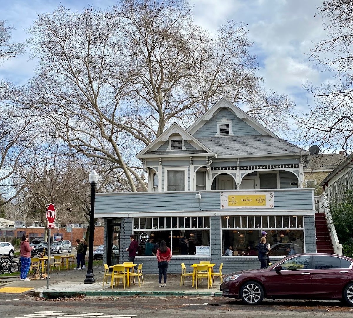 Storefront of Tupi Coffee, specialty coffee shop in Sacramento