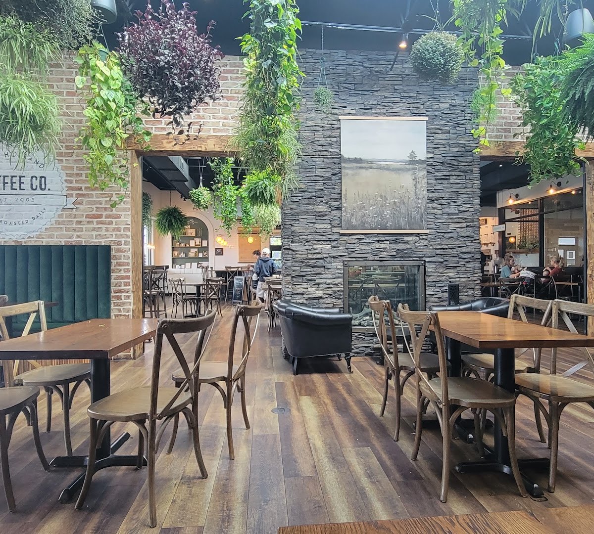 Interior of New Holland Coffee Company, specialty coffee shop in Lancaster
