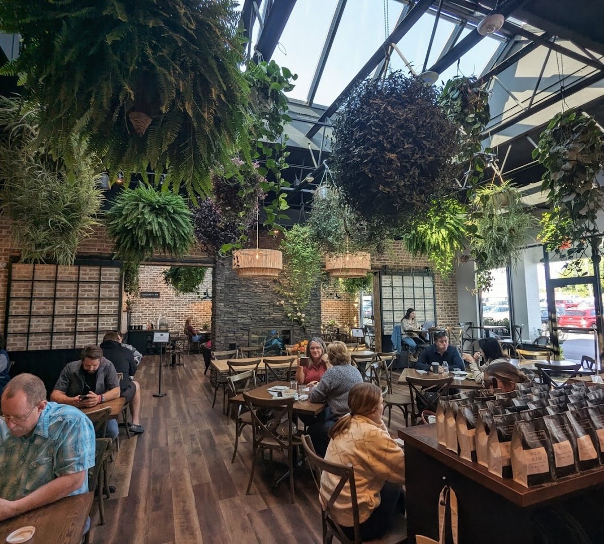 Interior of New Holland Coffee Company, specialty coffee shop in Lancaster