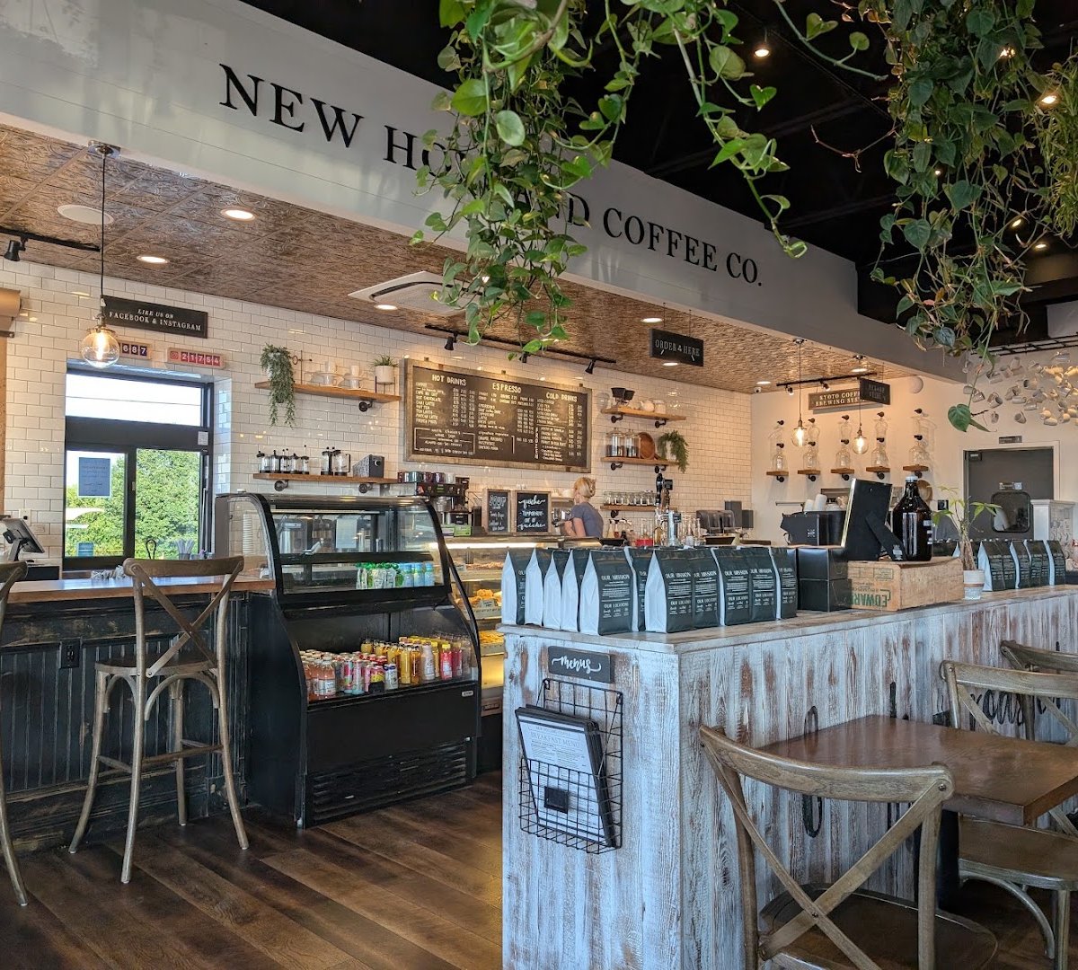 Interior of New Holland Coffee Company, specialty coffee shop in Lancaster