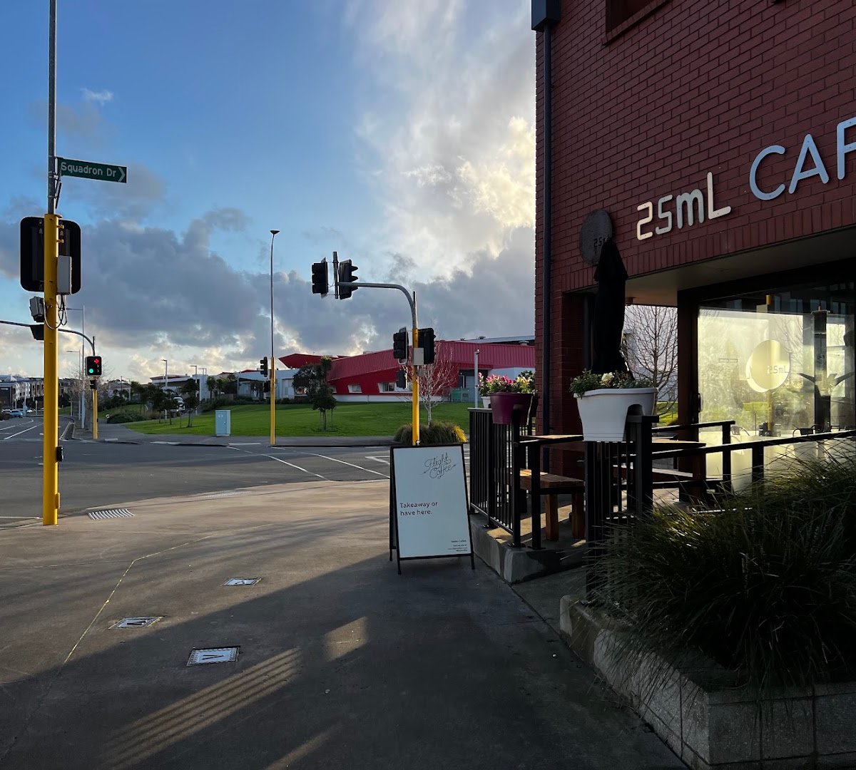 Storefront of 25ml, specialty coffee shop in Auckland